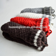 Einzelne Farbe Basic Winter Damen Handschuhe 100% Wolle Handschuh Fäustlinge